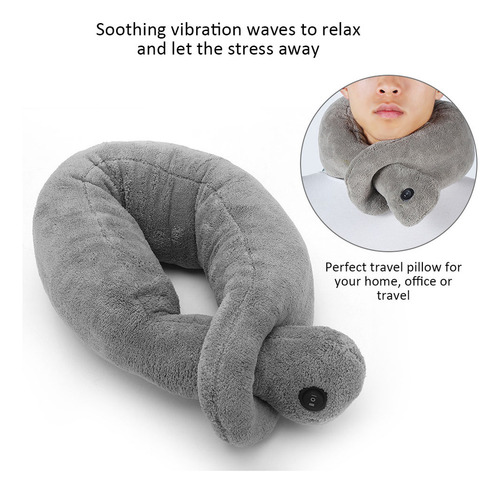 Almohada De Masaje Vibratorio Para Cuello Y Terapia