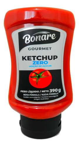 Kit 4 Unid Ketchup Zero Adição De Açúcar Molho Diet Catchup