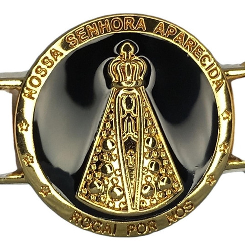 Imagem 2 de 4 de Pulseira De Couro Feminina Nossa Senhora Aparecida
