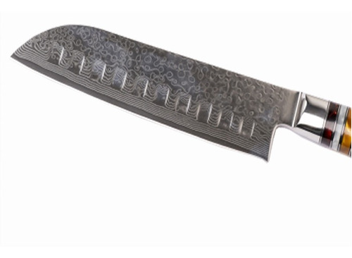 Cuchillo De Chef Ultra-filoso Mango Madera 30cm Acero Damasc