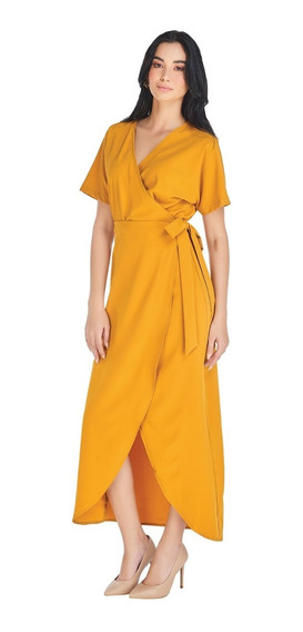 Vestido Amarillo Mostaza Largo | MercadoLibre ???? Vestido Amarillo Mostaza Largo | MercadoLibre ????