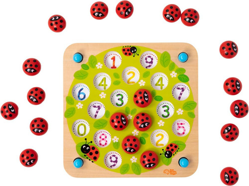 Fat Brain Toys Ladybugs Garden Memory Game - Juego De Mesa D
