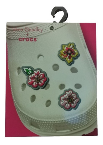 Crocs 3pk Jibbitz Floral Vera Bradley Originales (usa)