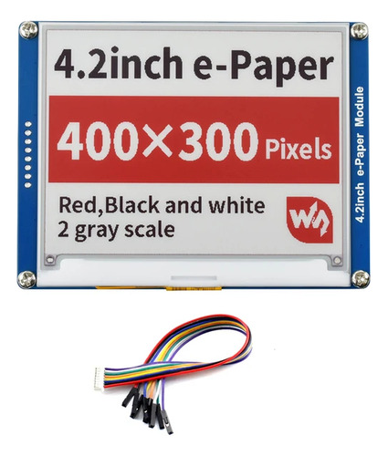 Pantalla E-ink E-paper 4.2in Raspberry Pi Spi Stm32 Tricolor