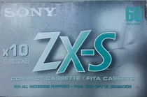 Comprar Fita Cassete Sony Zx-s 60 Caixa Cu002F10 Unidades Virgens 