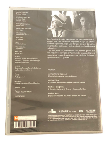 Dvd Onde Borges Tudo Vê Lume Filmes Original Lacrado