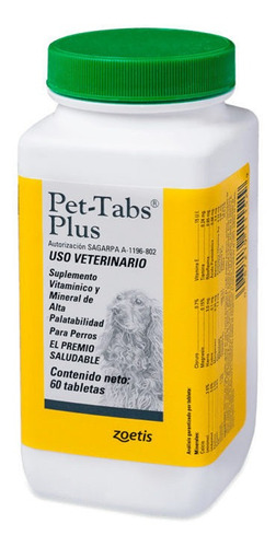 Pet Tabs Plus Frasco X 60 