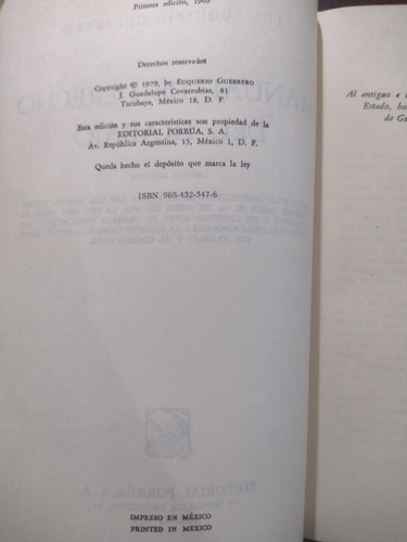 Manual De Derecho Del Trabajo Por Euquerio Guerrero S3 (Usado)