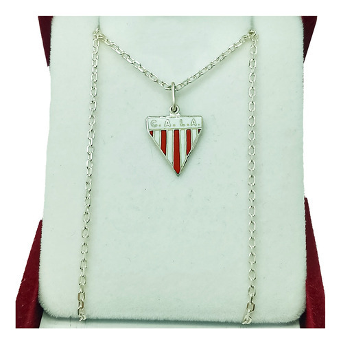 Conjunto Escudo Los Andes Plata 925 Cadena Forcet 