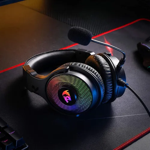 Auriculares Para Juegos Con Cable Redragon H350 Rgb, Respald