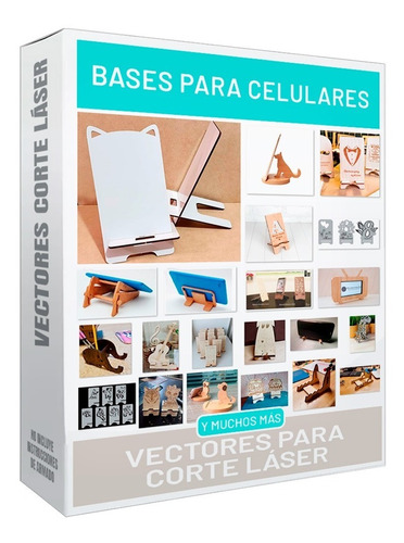 Pack Vectores Corte Laser Bases Para Celulares Archivos