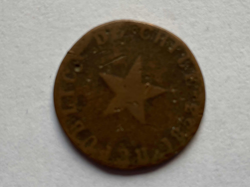 Moneda 1 Centavo 1853 Chile