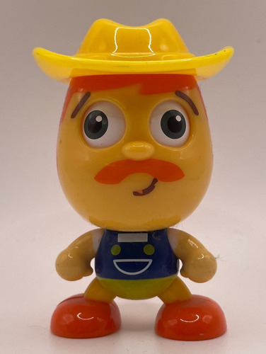 Figura De Sheriff Cabezon Con Ojos Mobiles 2001 Mattel 8cms (Usado)