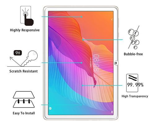 Huawei Matepad T10 T10s Funda Cover Case Forro + Mica Vidrio