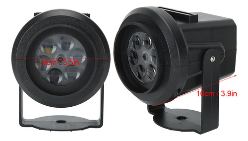 Luz Ambiental Decorativa Led Giratoria Para Navidad Y H