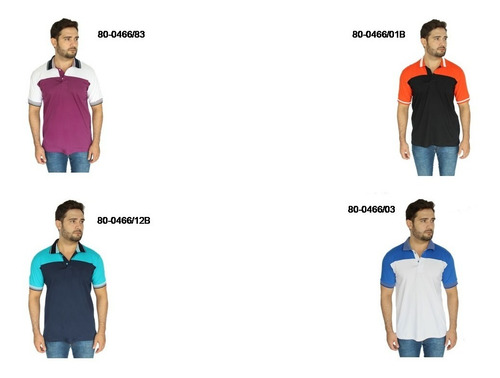 Imagem 4 de 6 de Camisa Polo Plus Size Com Recorte Extra Tamanho Grande Big