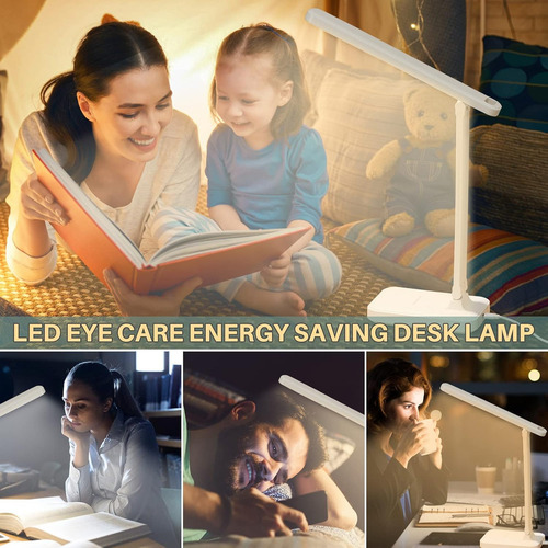 Lámpara De Lectura De Escritorio Recargable De Luz Regulable