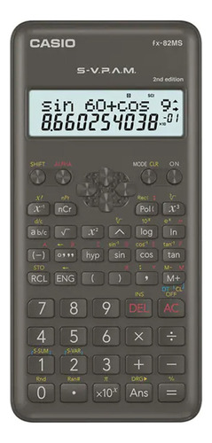 Calculadora Científica Casio Fx 82ms 2 W Dh F 240 Funciones Color Negro