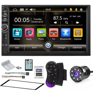 Radio Carro Bluetooth + Camara Usb Sd Pantalla 7 Hd Mod 2020