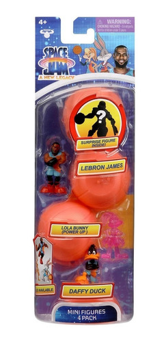 Figura Space Jam 4 Pack Lebron P Lucas Lola / Diverti