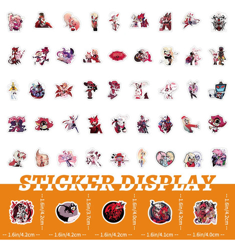 Hazbin Hotel - Anime 100 Calcomanias Stickers Anime Manga 01