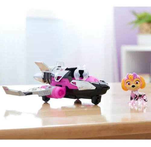Paw Patrol Mighty Movie Jet Skye Luz Y Sonido Vehiculo