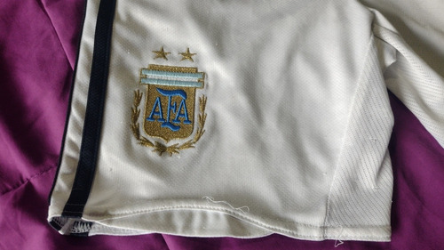 Imagen 2 de 5 de Shorts Viejo Blanco Selecc Argentina adidas Original Consult