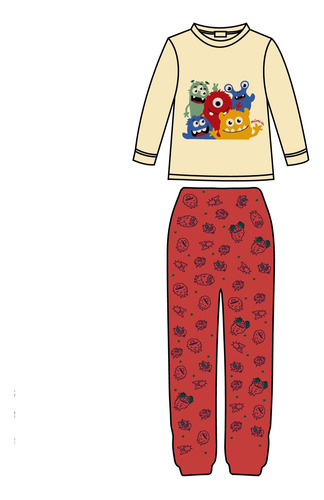 Pijama Mumi Dolls Nene/adolescente Mga Larga Pantalon. 8014