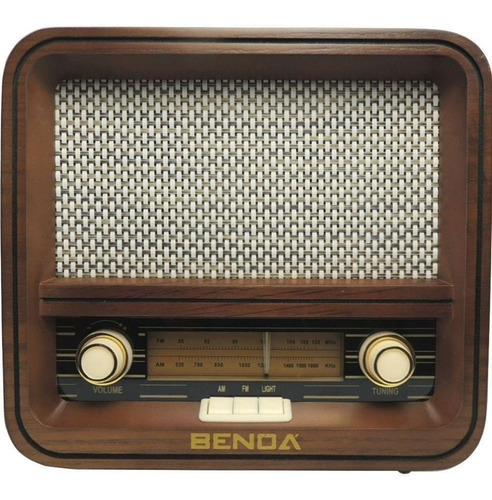 Imagem 1 de 5 de Rádio Retrô Benoá Cr150 Am Fm Usb Mp3