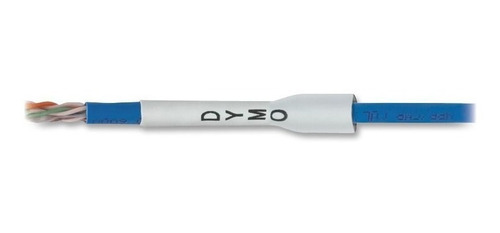 Imagem 3 de 3 de *fita Compatível Dymo Termoretrátil 06mm Ribbon Pr/br 18051