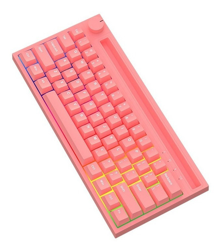 Imagen 5 de 7 de Teclado Mecánico Bluetooth Switch Pink Ajazz K620t V2