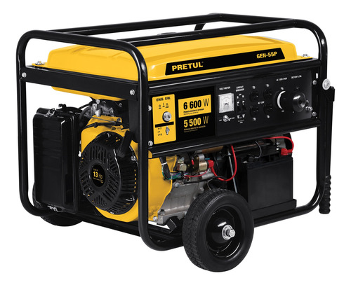 Generador Portátil 6.6 Kw Motor A Gasolina, Pretul 26035