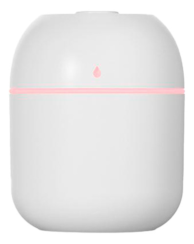 Humidificador de aire USB portátil de 220 ml con purificador de color blanco LED