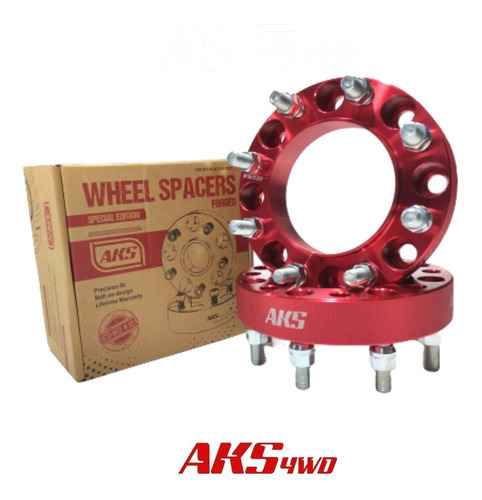 Imagen 3 de 3 de Separadores Espaciadores De Rin Aks 8h Para Ford F-250/350