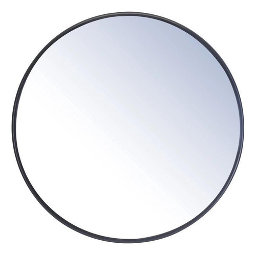 Espelho Convexo De 30 Cm De Diâmetro Acabamento Em Borracha