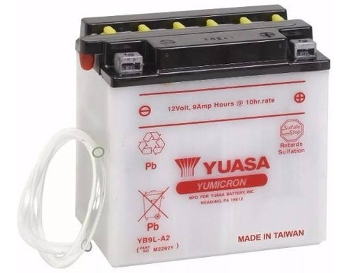 Bateria Motos Yuasa Yb9l-a2 12v9ah - C