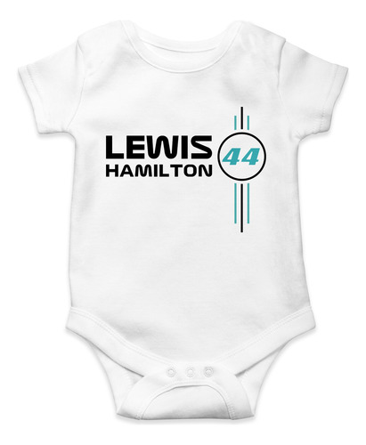 Body Para Bebé Formula 1 Lewis Hamilton 44 Circulo