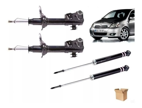 Kit Amortiguadores Toyota Yaris 1999 2005 Delante + Traseros