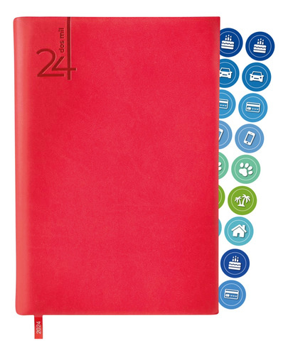 Agenda 2024 Diaria Premium Curpiel Zegno - Colores 