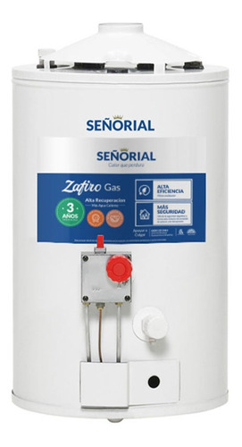 Termotanque Señorial 30 Lts Zafiro Multigas Gtia 3 Años