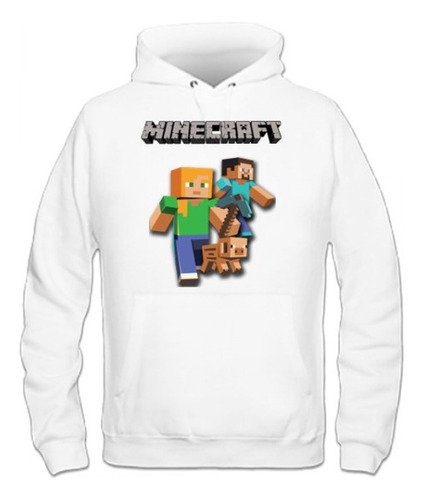 Poleron De Niño Personalizado De Minecraft 