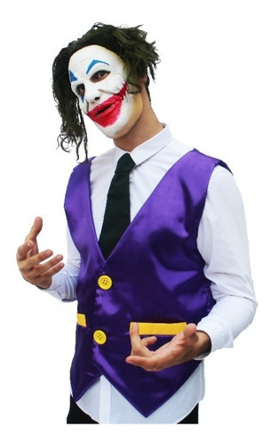 Imagen 2 de 2 de Disfraz De Payaso Guason Mr. Smiley Kit Halloween