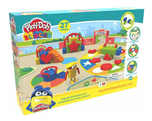 Play-doh Blocks Formas Y Colores 27 Piezas