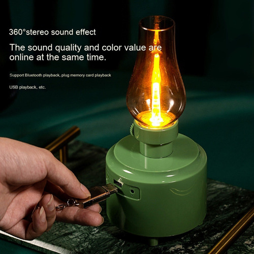 Altavoz Bluetooth Retro Para Acampar Al Aire Libre