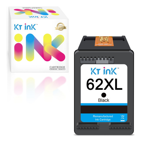 Cartucho De Tinta Para Hp 62xl, Negro