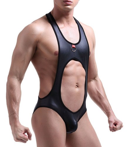 Traje De Lucha Libre Con Chaleco Combinado Para Hombre