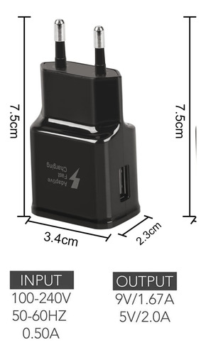 Enchufe Usb Universal 2.1a Cargador Universal