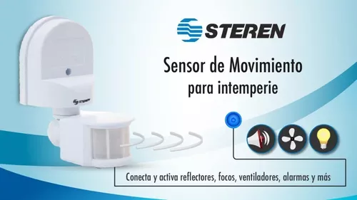 Sensor de movimiento (PIR), para intemperie Steren Tien