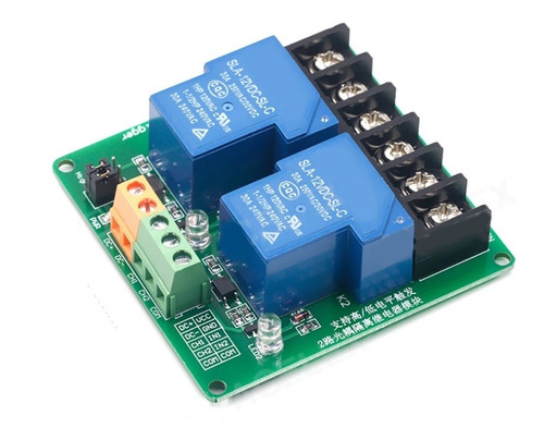 Modulo Relevador 2 Canales 12v 30a Rele Optoacoplado Arduino