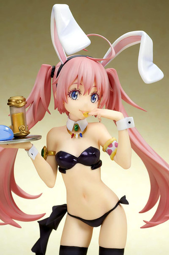 Figura De Pvc A Escala 1/7 Quesq That Time I Got Reincarnated As A Slime: Milim Nava (estilo Bunny Girl), Multicolor